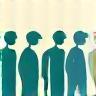 Illustration of a person walking past a long queue, representing skipping border queues
